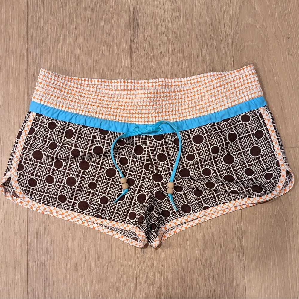 Vintage Roxy Brown and Orange Board Shorts